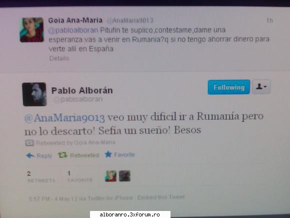 Twitter,Facebook,Youtube - Si mie mi-a raspuns...mi-a spus ca ar fi un vis - Mesaje pentru Romania